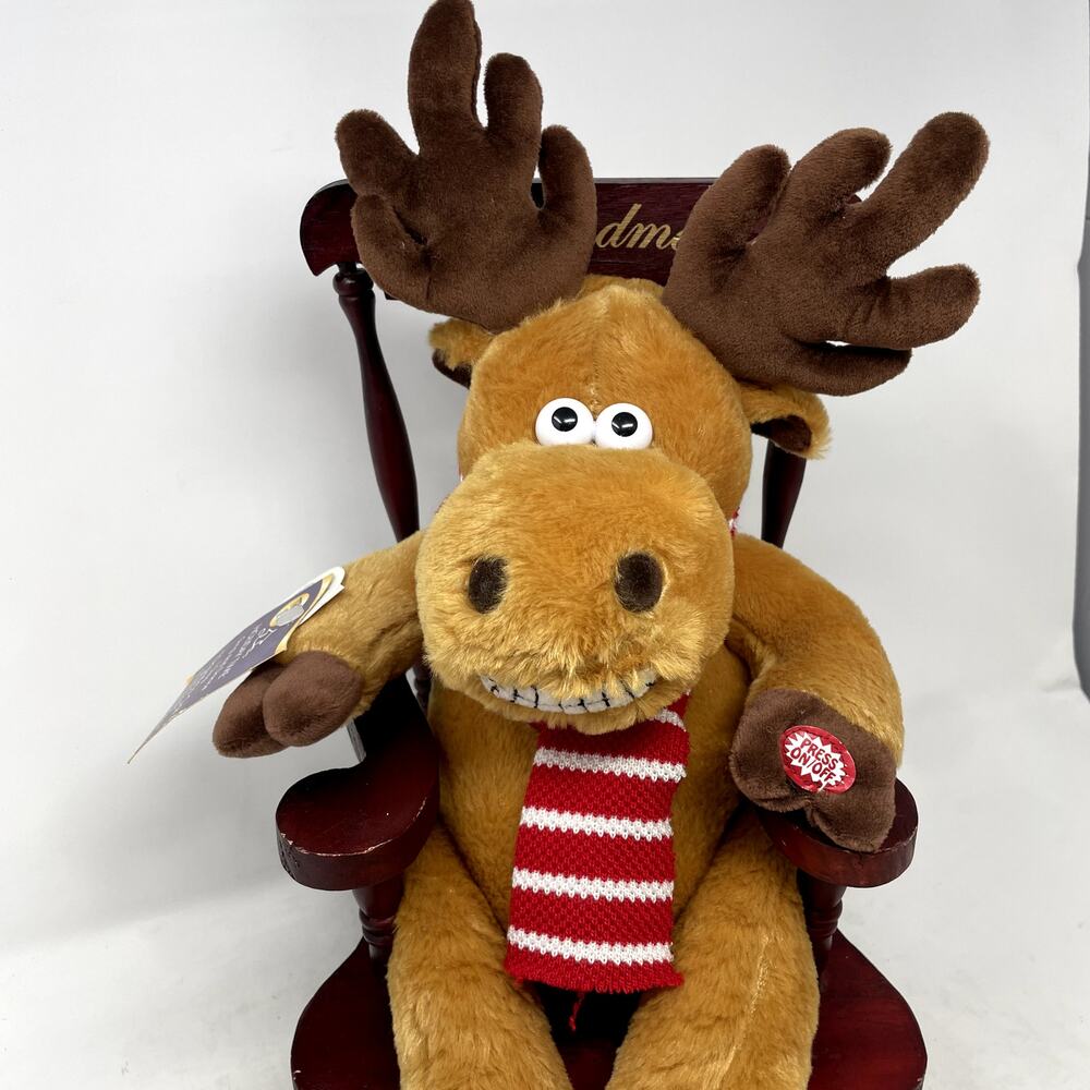 Dan Dee "Rocking Reindeer" Grandma Rocking Chair Tested Works - Picture 3 of 10